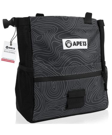 APE13 Chalkbag Boulder Set from Chalk Bag Boulder B rste Chalk (as a set & individually) - perfect bouldering gift and enough space for boulder accessories