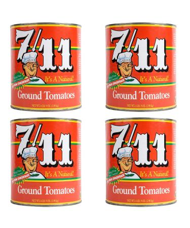 Stanislaus 7/11 Ground Tomatoes No. 10 Can (6 Pound 9 Ounces) Pack of 4 .4 Pack