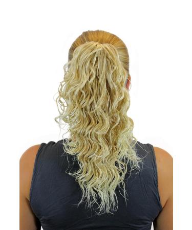 WIG ME UP JL-4005-24BT613 Medium Length Wavy Hairpiece with Butterfly Clip - Blonde Mix (40 cm) - International Shipping Available - Buy Online on SooperMarket.com
