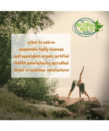 Organic Hibiscus Flower Capsules 700mg - 120 Count Pouch | Soil Association Certified | The Natural Health Market - Buy Online on SooperMarket.com