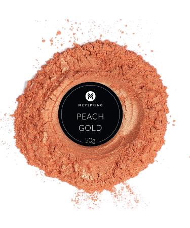 MEYSPRING Peach Gold Mica Powder for Epoxy Resin - 50g | Resin Art & UV Resin Color Pigment - Buy Online on SooperMarket.com