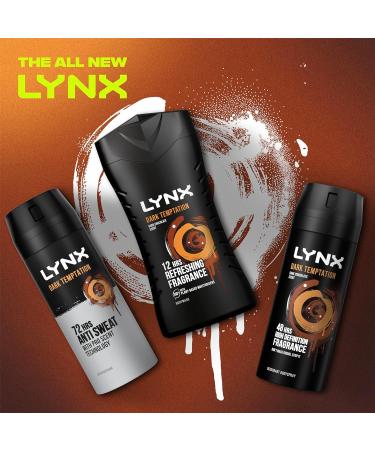 Lynx Dark Temptation Shower Gel - Long-lasting 12 Hour Irresistible Scent - 6 Pack (6x 225ml) - Buy Online on SooperMarket.com