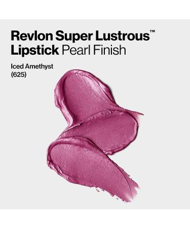Revlon Super Lustrous Lipstick in Berries Iced Amethyst (625) - Moisturizing Creamy Formula with Vitamin E and Avocado Oil - 0.15 oz - Buy Online on SooperMarket.com