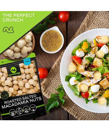 2 LB Freshly Roasted & Salted Macadamia Nuts - Healthy Protein Snack, All Natural, Keto Friendly, Vegan, Kosher - Buy Online on SooperMarket.com