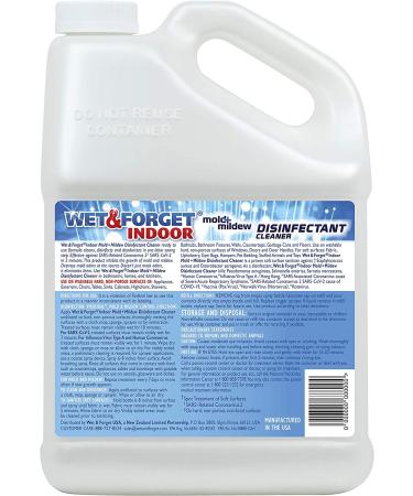 128 Fl. Oz. Wet & Forget Indoor Mold & Mildew All-Purpose Cleaner Refill - Deodorizes, Disinfects, Kills 99.9% Bacteria/Viruses - Buy Online on SooperMarket.com