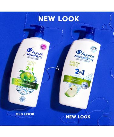 Head & Shoulders Green Apple 2-in-1 Shampoo + Conditioner 835ML White Green Blue - Buy Online on SooperMarket.com