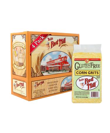 Bob's Red Mill Gluten Free Corn Grits Polenta, 24 Oz (Pack of 4) 1.5 Pound (Pack of 4)