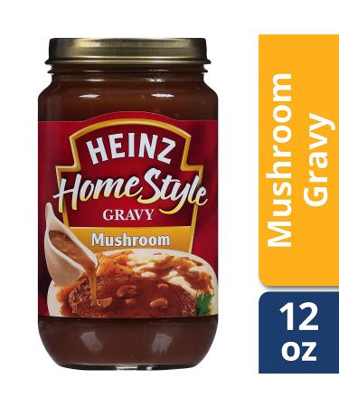 Heinz Homestyle Mushroom Gravy 12 oz Jars - Pack of 12 | Delicious and Savory Gravy for Your Meals - Buy Online on SooperMarket.com