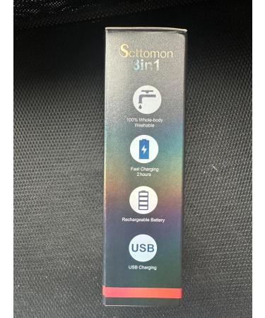 SCTTOMON 3-in-1 Waterproof Men's Body Razor & Ball Trimmer - Wireless Inguinal & Nose Hair Groomer - Buy Online on SooperMarket.com