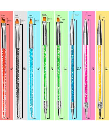 HOMEREVEL Brush Set - 8 Nail Art Brushes for Stunning Designs and Detailing - Buy Online on SooperMarket.com
