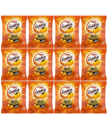 Goldfish Flavor Blasted Xtra Cheddar 0.9oz Pouches Pack of 12