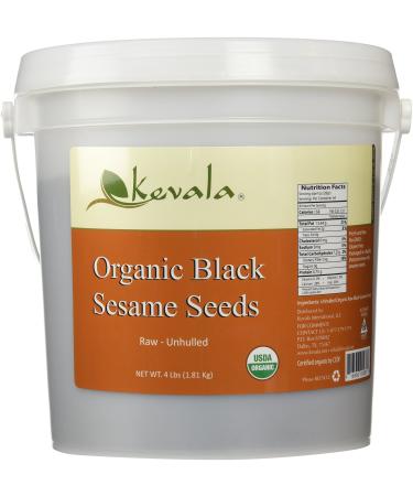 Kevala Organic Black Sesame Seeds 4Lbs (RAW)