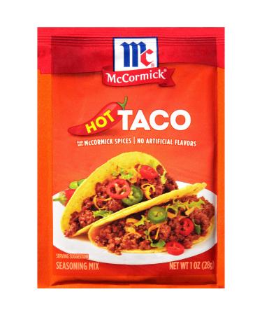 McCormick Hot Taco Seasoning Mix, 1 oz (Pack of 12)