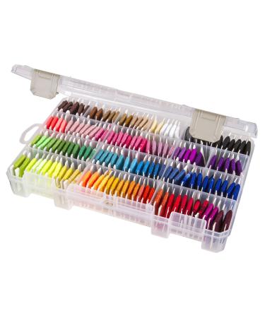 ArtBin 6840JN Floss Finder Box, Sewing & Embroidery Organizer, 1 Plastic Storage Case, Clear