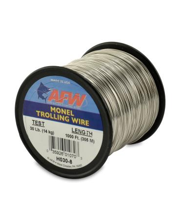 American Fishing Wire Monel Trolling Wire (Single Strand) Bright 300 Feet, 15 Pound Test