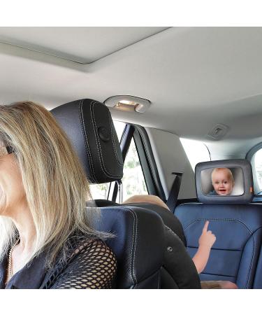 Dreambaby Backseat Mirror - Extra Large Wide Angle View, Shatterproof & Safe for Toddlers | Model F291 - 20x29cm - Black - Buy Online on SooperMarket.com