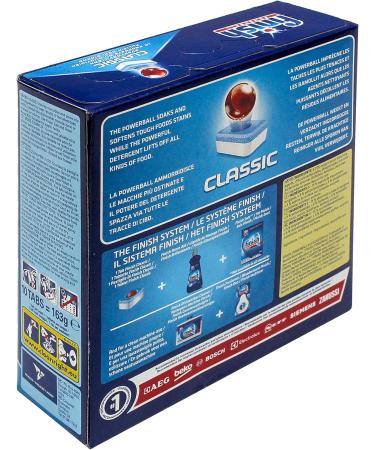 Buy Finish Classic Powerball Dishwasher Tablets - Pack of 10 | International Shipping Available - Buy Online on SooperMarket.com