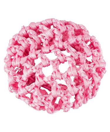 Dance pattern Ballet Duttnetz - Clara - with rubber band - pink - for the perfect hold of the ballet Dutts - node network for children pink 1 piece (1 Pack)