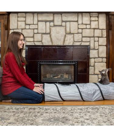 PetLike Collapsible Cat Tunnel with Peek Hole - Grey | Indoor Cat Play Toy with Ball - Buy Online on SooperMarket.com