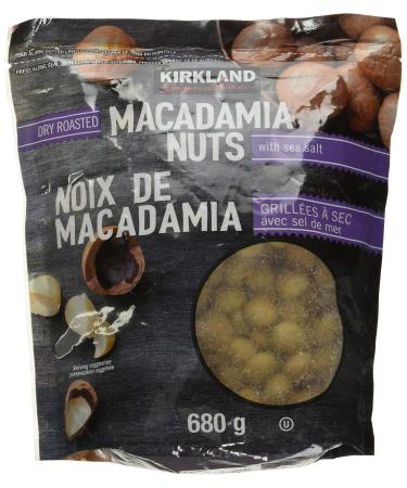 KIRKLAND SIGNATURE Roasted Macadamia Nuts (Net Wt 24 Ounce ), Dry Roasted 24 Ounce (Pack of 1)