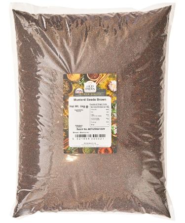 Old India Mustard Seeds Brown 5kg 5 kg (Pack of 1)