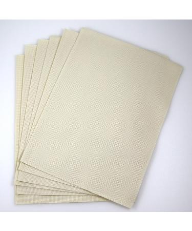 KCS 12x18 16CT Counted Cotton Aida Cloth Cross Stitch Fabric (6 pc Cream) - Buy Online on SooperMarket.com