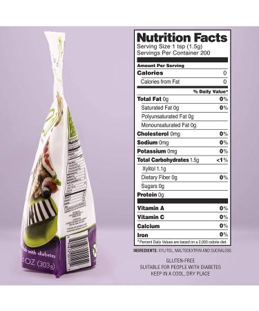 No Calorie Xylitol Sweetener - Natural, Non GMO, Keto Friendly - Bulk Granulated Sugar Substitute, 10.6 oz Per Pouch (Pack of 6) - Buy Online on SooperMarket.com