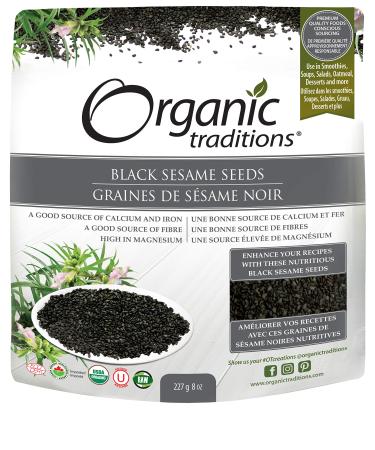 Organic Traditions Black Sesame Seeds 8 oz (227 g)
