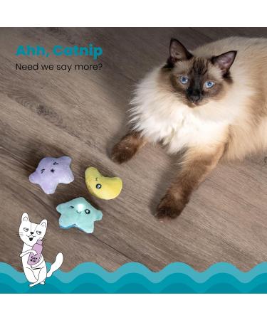 Petstages Toss 'N Twinkle Cat Toys with Catnip - 3 Pack Stars | International Shipping Available - Buy Online on SooperMarket.com