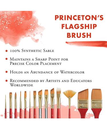 Princeton 4050 Synthetic Sable Watercolor Brush - Size 10 Round, Short Handle - Buy Online on SooperMarket.com