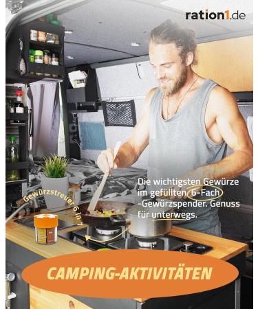 Buy 5x Ration1 XXL 6-in-1 Spice Shaker Set for Camping Hiking & Emergency Supplies - Perfect Outdoor Spices - Buy Online on SooperMarket.com
