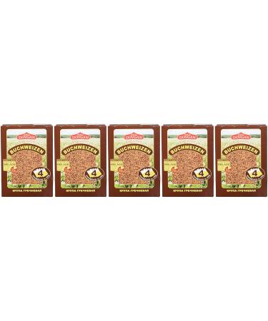 Dovgan Buckwheat in Cooking Bag - Pack of 5 (5 x 400g) | Premium Gluten-Free Grain for Healthy Meals - International Shipping Available - Buy Online on SooperMarket.com