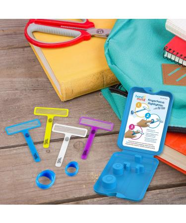 Fingerfocus Reading Aids for Children - Colorful Frames to Support Reading & Writing Skills | Best ADHD Aids | 1-Pack Ages 3+ - Buy Online on SooperMarket.com