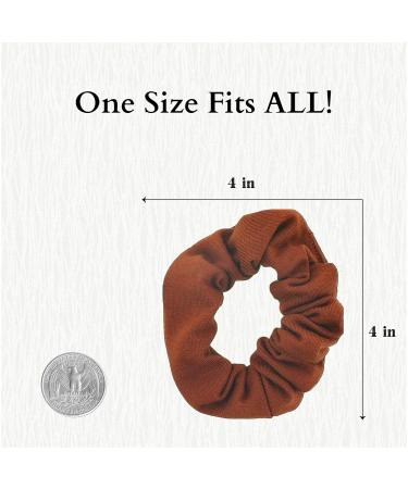 Set of 2 Camel Brown Hair Ties - Stylish & Durable Hair Accessories for All Hair Types - Buy Online on SooperMarket.com