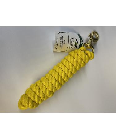 IV Horse 6' Plain Acrylic Leadrope (Yellow)