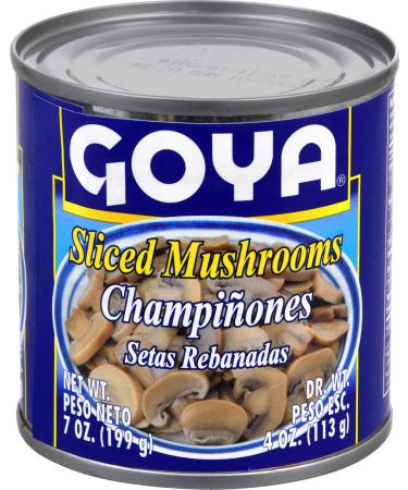 Goya Foods Sliced Mushrooms, 4 Ounce (Pack of 24)