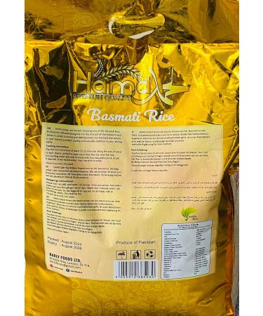 Hamd Premium Quality Extra Long Pure Basmati Rice | World's Finest Grains | 1121 Kainat | 10 Kg - Buy Online on SooperMarket.com