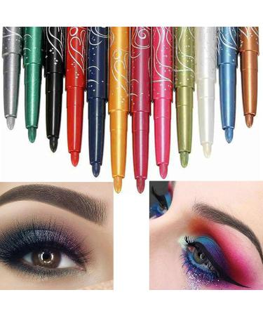 KAIQIKAIXI 12 Color Waterproof Eye and Lip Makeup Pencil Set - Multifunctional Cosmetic Tool - Buy Online on SooperMarket.com