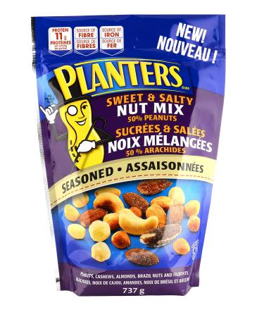 Planters Sweet & Salty Nut Mix 50% Peanuts 737 Grams