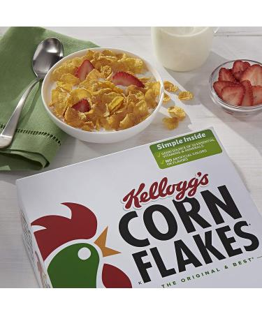 Kellogg's Corn Flakes Breakfast Cereal Original Fat Free 12oz Box - 1 Pack - Buy Online on SooperMarket.com