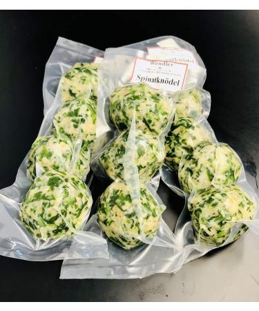 Spinach dumplings ready cooked 4 pieces each 55 g