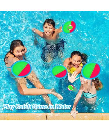 Ayeboovi Toss and Catch Ball Set - 4 Paddles & Balls - Outdoor Yard Game for Kids - Easter Gift - Upgraded Version - Buy Online on SooperMarket.com