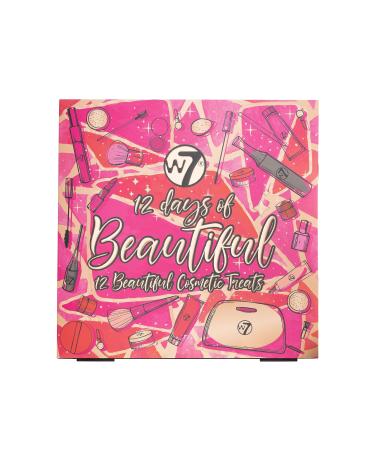 W7 12 Days of Beautiful Gift Set 2023 Individually Boxed Makeup Surprises Christmas Stocking Filler Perfect Cruelty Free Set For Teenagers Daughters and Girls