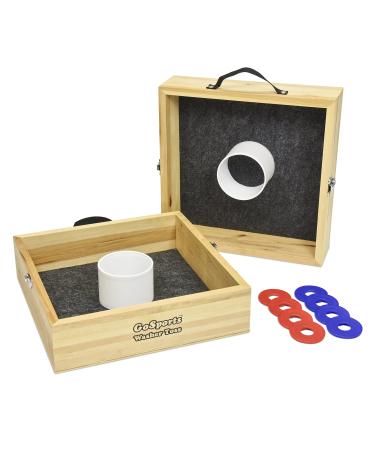 GoSports Premium Birch Wood Washer Toss Game
