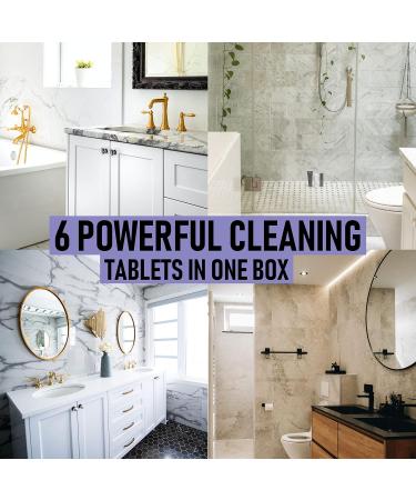 Eco-Friendly Bathroom Cleaning Tablets Refill (6x 8g) | Non-Toxic & Cruelty-Free | Lavender Scent | For All Surfaces - Buy Online on SooperMarket.com