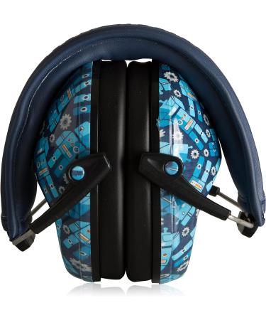 Muted Designer Hearing Protection for Infants & Kids - Adjustable Children's Ear Muffs from Toddler to Teen One Size Robot Blue - Buy Online on SooperMarket.com