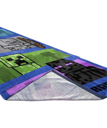 Jay Franco Minecraft Adventure Gamer Towel - 28 x 58 inches, Super Soft & Absorbent Cotton (Official Minecraft Product) - Buy Online on SooperMarket.com