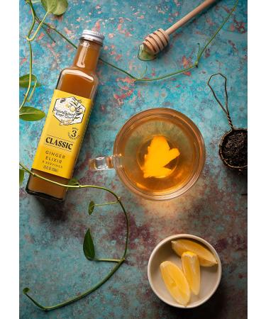 ImmuneSchein Classic Ginger Elixir Shots - Organic Handcrafted Elixir with 3 Real Ingredients - No Water, Vinegar, or Preservatives - 8.5 fl oz - Buy Online on SooperMarket.com