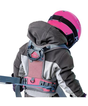 Ski and snowboard training urine for children- teach your child the basics of skiing and snowboarding- the first-class belt equipment for practicing and learning prepares it for the slopes.pink