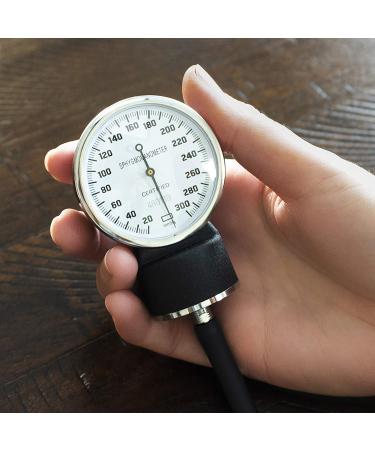 HealthSmart Manual Blood Pressure Monitor Kit with Attached Stethoscope - Standard Cuff Size 10-14 Inches, Black, Adult - Buy Online on SooperMarket.com